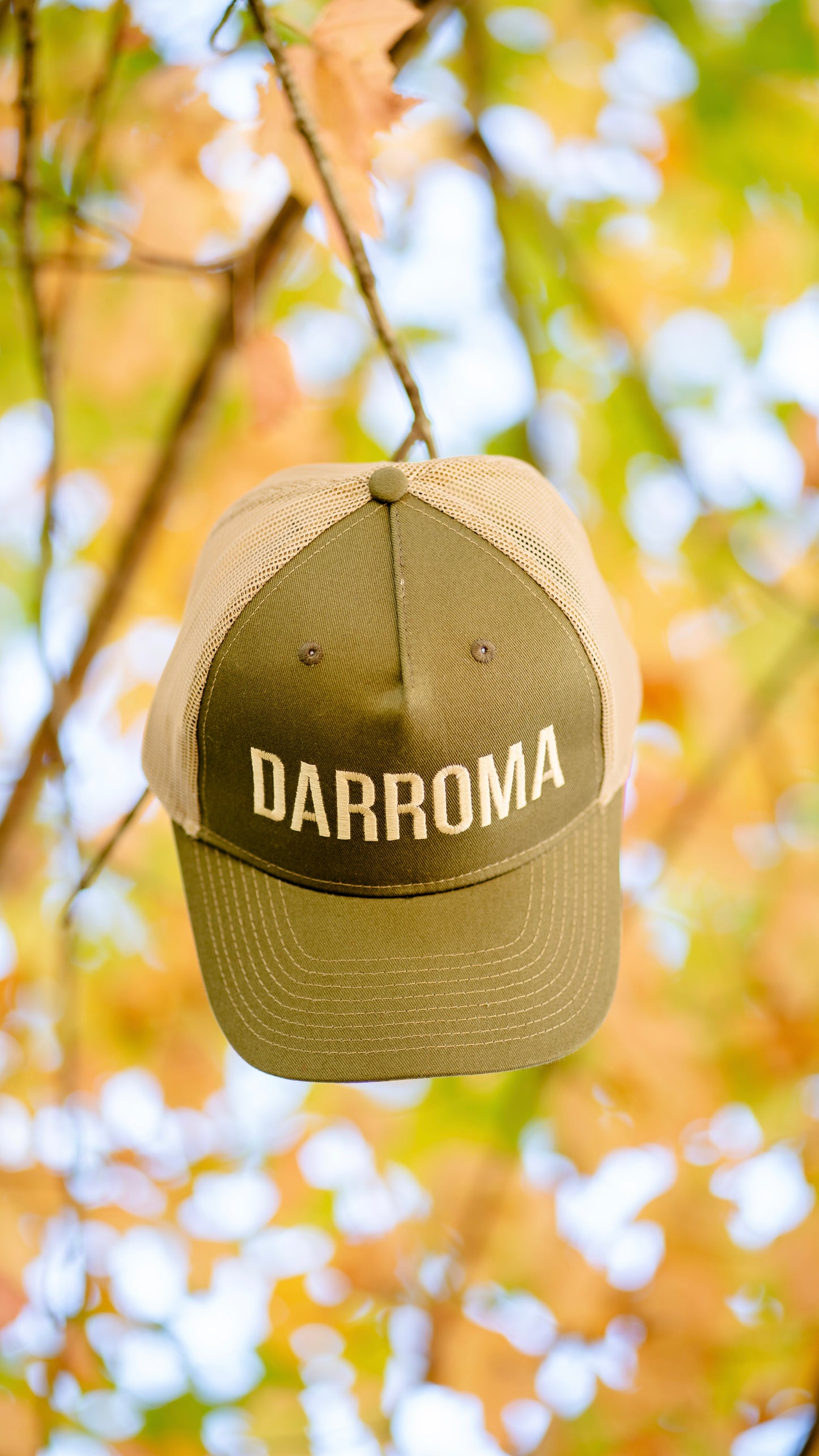 Darroma’s Raw Trucker Hat “Olive”