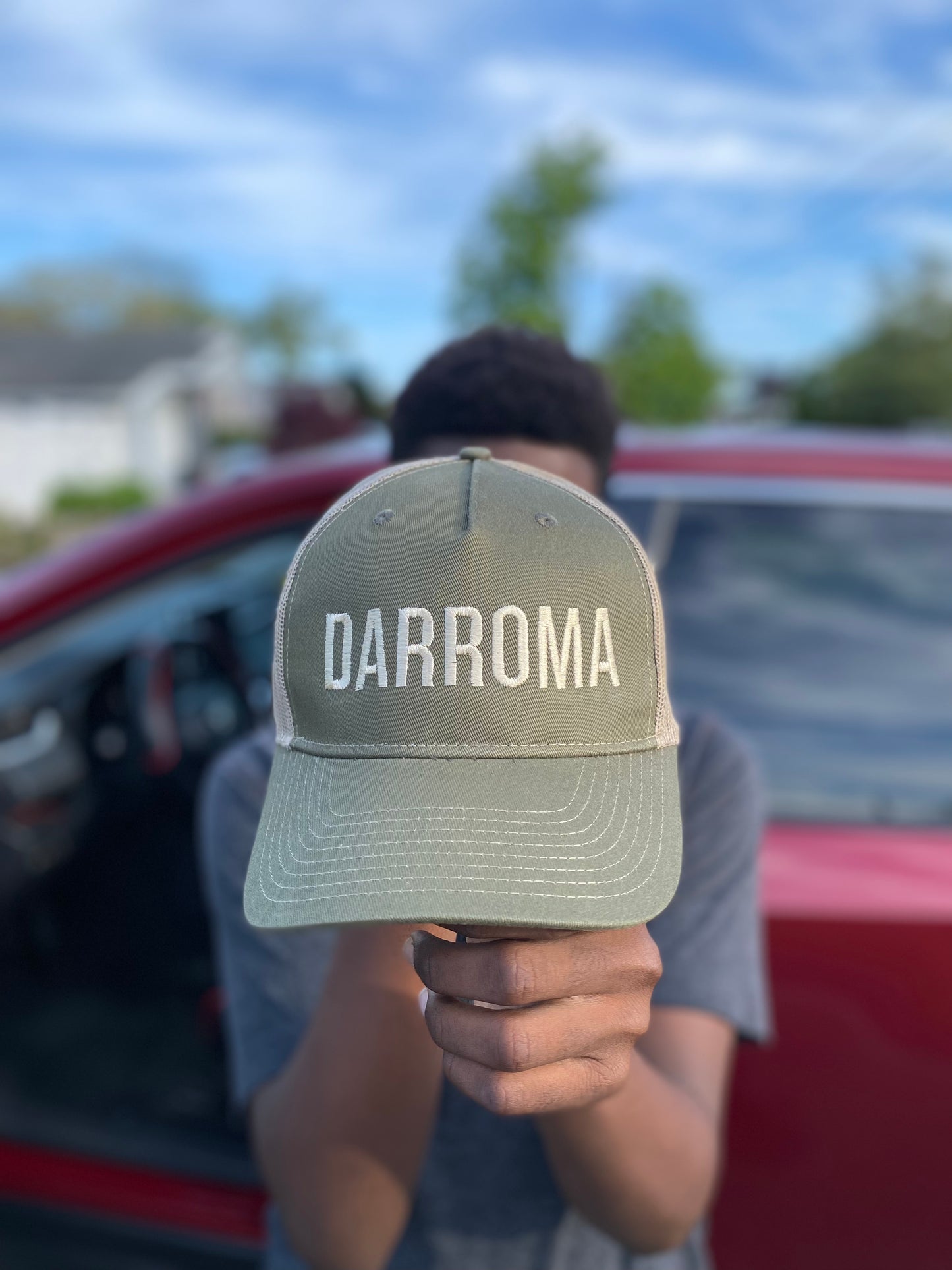 Darroma’s Raw Trucker Hat “Olive”