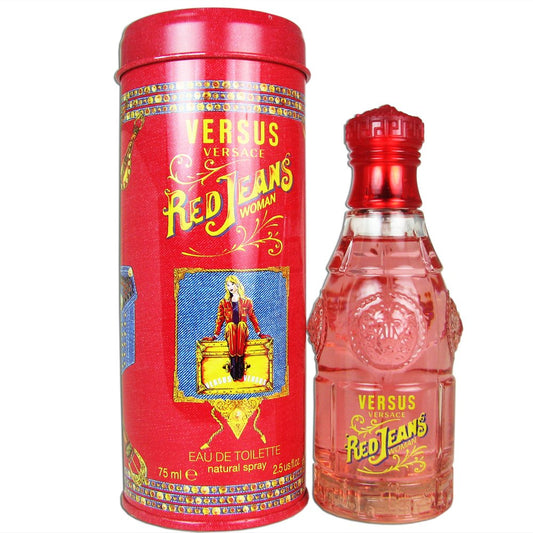 Versace Versus Red Jeans For Women Eau de Toilette Spray, 2.5 oz
